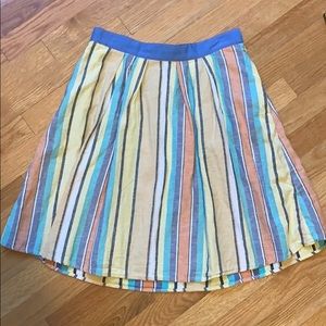 Anthropologie high waisted striped skirt, size 6
